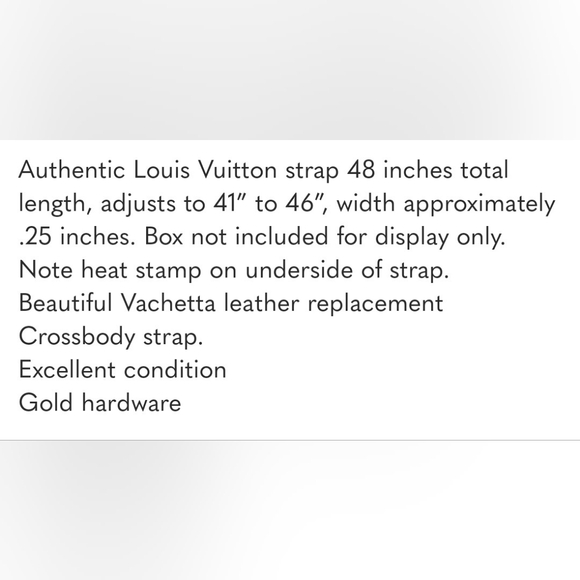 Louis Vuitton Vachetta Replacememt Strap - Picture 8 of 8